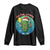 Funny Pickleball Christmas Long Sleeve Shirt Eat Dink And Be Merry Gift For Players TS12 Black Print Your Wear