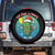 Funny Pickleball Christmas Spare Tire Cover Eat Dink And Be Merry Gift For Players TS12 No hole Black Print Your Wear