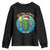 Funny Pickleball Christmas Youth Sweatshirt Eat Dink And Be Merry Gift For Players TS12 Black Print Your Wear