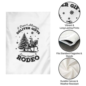 Funny Santa Cowboy Christmas Garden Flag I Do Not Deliver Gifts I Rodeo TS12 Print Your Wear