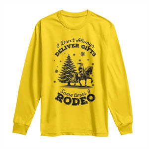 Funny Santa Cowboy Christmas Long Sleeve Shirt I Do Not Deliver Gifts I Rodeo TS12 Daisy Print Your Wear