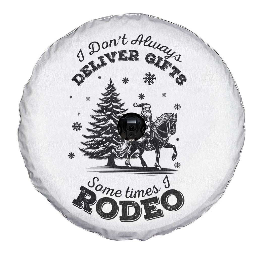 Funny Santa Cowboy Christmas Spare Tire Cover I Do Not Deliver Gifts I Rodeo TS12 Print Your Wear