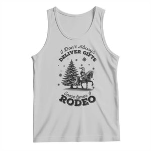 Funny Santa Cowboy Christmas Tank Top I Do Not Deliver Gifts I Rodeo TS12 Ash Print Your Wear