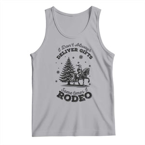 Funny Santa Cowboy Christmas Tank Top I Do Not Deliver Gifts I Rodeo TS12 Athletic Heather Print Your Wear