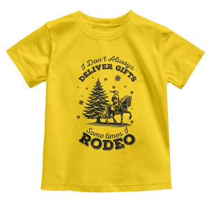 Funny Santa Cowboy Christmas Toddler T Shirt I Do Not Deliver Gifts I Rodeo TS12 Daisy Print Your Wear