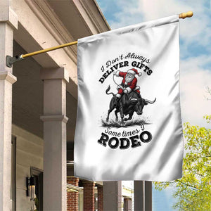 Funny Black Santa Cowboy Bull Rider Christmas Garden Flag I Do Not Deliver Gifts I Rodeo TS12 Print Your Wear