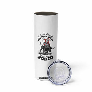 Funny Black Santa Cowboy Bull Rider Christmas Skinny Tumbler I Do Not Deliver Gifts I Rodeo TS12 Print Your Wear
