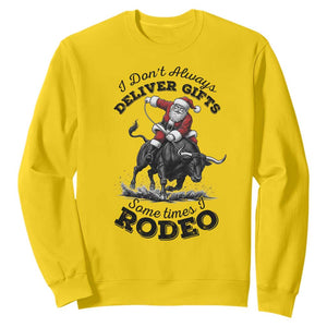 Funny Black Santa Cowboy Bull Rider Christmas Sweatshirt I Do Not Deliver Gifts I Rodeo TS12 Daisy Print Your Wear