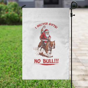 Funny Santa Pitbull Christmas Garden Flag I Deliver Gifts No Bull TS12 Print Your Wear