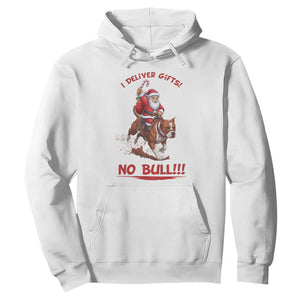 Funny Santa Pitbull Christmas Hoodie I Deliver Gifts No Bull TS12 White Print Your Wear