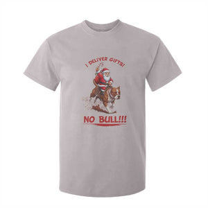 Funny Santa Pitbull Christmas T Shirt For Kid I Deliver Gifts No Bull TS12 Ice Gray Print Your Wear