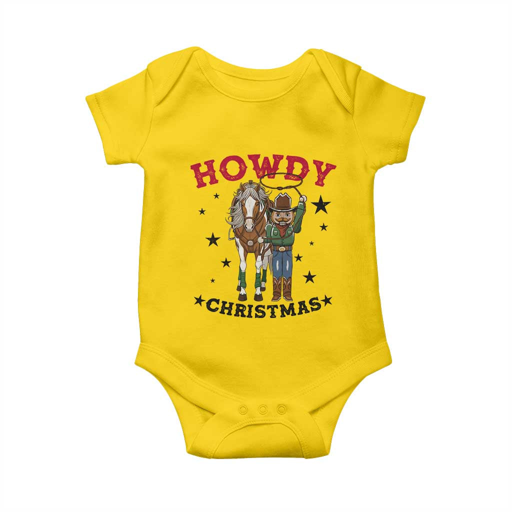 Funny Nutcracker Cowboy Howdy Christmas Baby Onesie Western Holiday Gift TS12 Daisy Print Your Wear