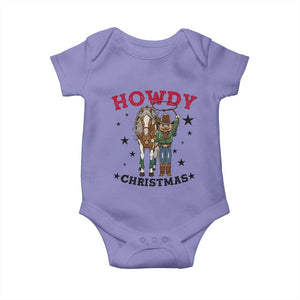 Funny Nutcracker Cowboy Howdy Christmas Baby Onesie Western Holiday Gift TS12 Violet Print Your Wear