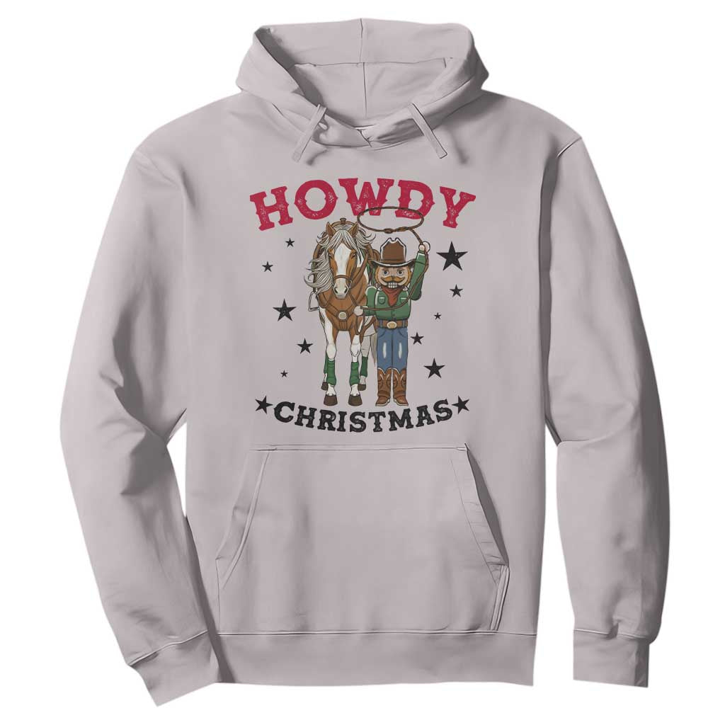 Funny Nutcracker Cowboy Howdy Christmas Hoodie Western Holiday Gift TS12 Ice Gray Print Your Wear