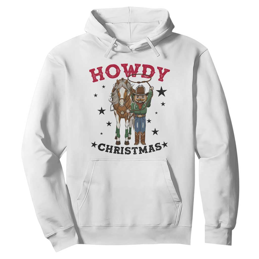 Funny Nutcracker Cowboy Howdy Christmas Hoodie Western Holiday Gift TS12 White Print Your Wear