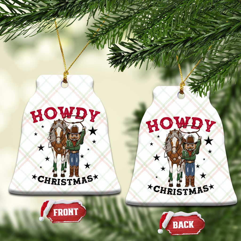 Funny Nutcracker Cowboy Howdy Christmas Ceramic Ornament Western Holiday Gift TS12 Print Your Wear