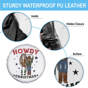 Funny Nutcracker Cowboy Howdy Christmas Spare Tire Cover Western Holiday Gift TS12 Print Your Wear