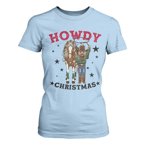 Funny Nutcracker Cowboy Howdy Christmas T Shirt For Women Western Holiday Gift TS12 Light Blue Print Your Wear