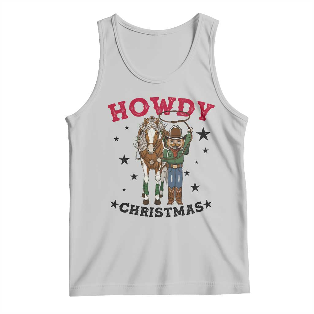 Funny Nutcracker Cowboy Howdy Christmas Tank Top Western Holiday Gift TS12 Ash Print Your Wear