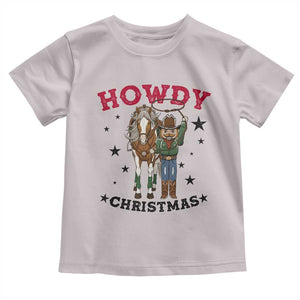 Funny Nutcracker Cowboy Howdy Christmas Toddler T Shirt Western Holiday Gift TS12 Ice Gray Print Your Wear