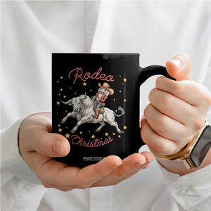 Funny Nutcracker Bull Riding Rodeo Christmas Coffee Mug Western Holiday Gift TS12 Print Your Wear