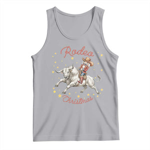 Funny Nutcracker Bull Riding Rodeo Christmas Tank Top Western Holiday Gift TS12 Athletic Heather Print Your Wear