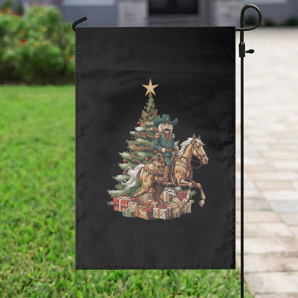Funny Nutcracker Riding Horse Garden Flag Western Life Christmas Gift TS12 Print Your Wear