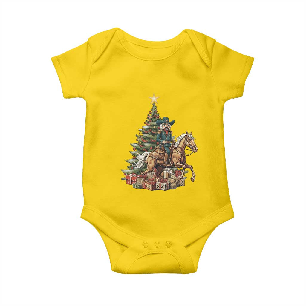 Funny Nutcracker Riding Horse Baby Onesie Western Life Christmas Gift TS12 Daisy Print Your Wear
