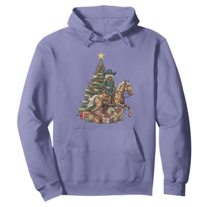 Funny Nutcracker Riding Horse Hoodie Western Life Christmas Gift TS12 Violet Print Your Wear