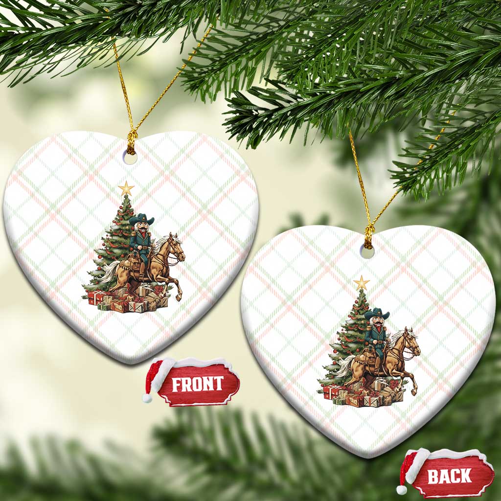 Funny Nutcracker Riding Horse Ceramic Ornament Western Life Christmas Gift TS12 Print Your Wear