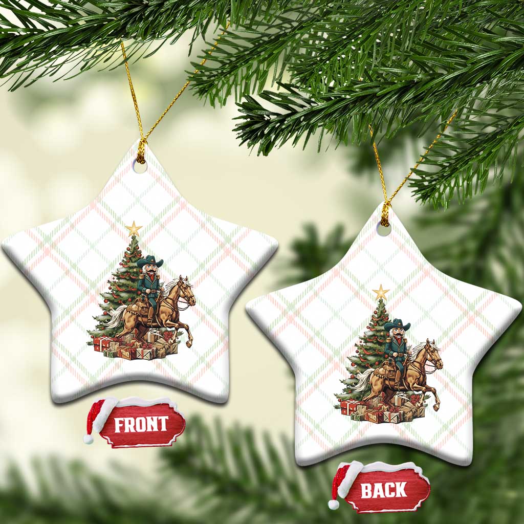 Funny Nutcracker Riding Horse Ceramic Ornament Western Life Christmas Gift TS12 Print Your Wear