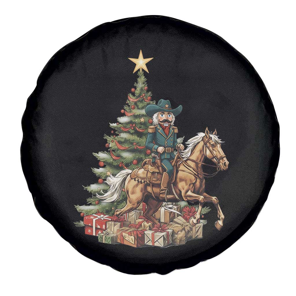 Funny Nutcracker Riding Horse Spare Tire Cover Western Life Christmas Gift TS12 Print Your Wear