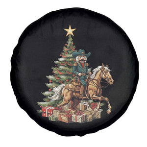 Funny Nutcracker Riding Horse Spare Tire Cover Western Life Christmas Gift TS12 Print Your Wear