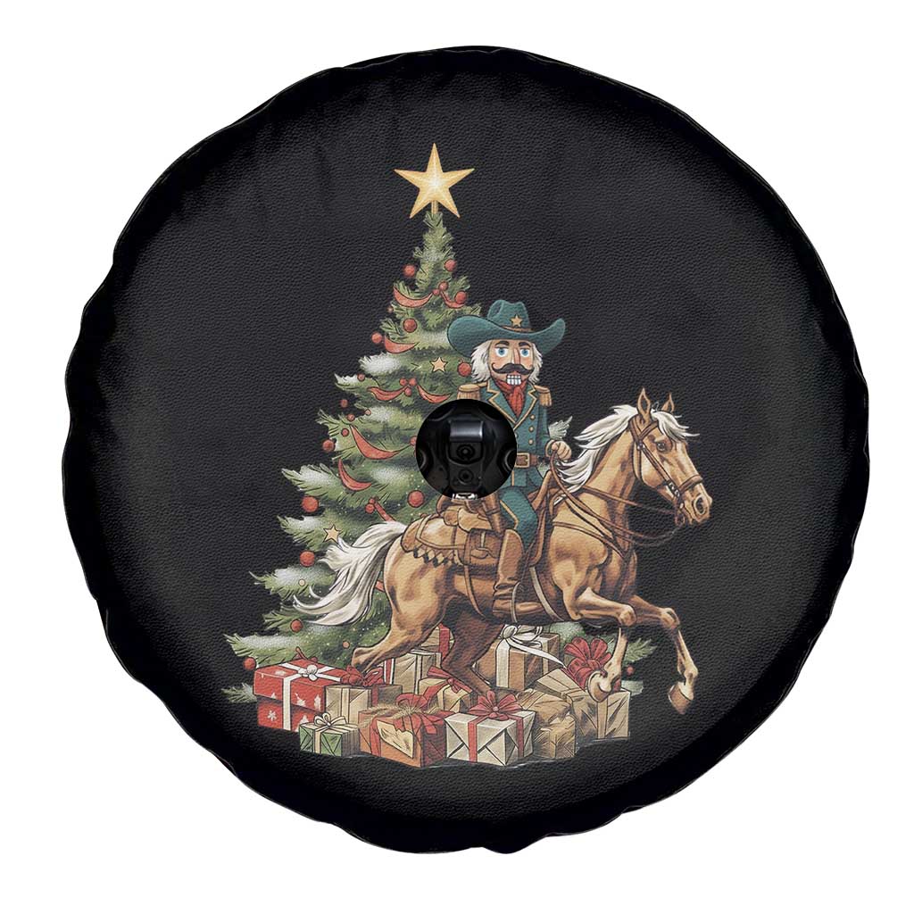 Funny Nutcracker Riding Horse Spare Tire Cover Western Life Christmas Gift TS12 Print Your Wear