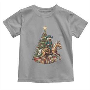 Funny Nutcracker Riding Horse Toddler T Shirt Western Life Christmas Gift TS12 Sport Gray Print Your Wear