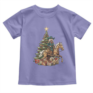 Funny Nutcracker Riding Horse Toddler T Shirt Western Life Christmas Gift TS12 Violet Print Your Wear