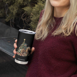 Funny Nutcracker Riding Horse Tumbler Cup Western Life Christmas Gift TS12 Print Your Wear