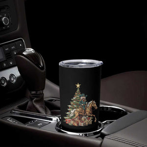 Funny Nutcracker Riding Horse Tumbler Cup Western Life Christmas Gift TS12 Print Your Wear