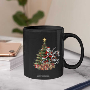 Outlaw Cowboy On Skeleton Horse Coffee Mug Dark Western Christmas TS12 Print Your Wear