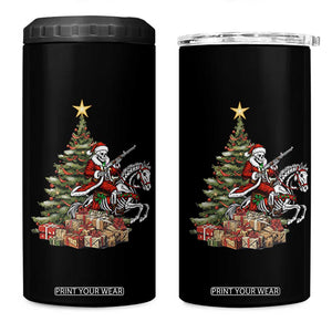 Outlaw Cowboy On Skeleton Horse 4 in 1 Can Cooler Tumbler Dark Western Christmas TS12 One Size: 16 oz Black Print Your Wear