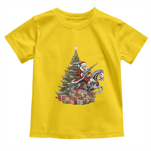 Outlaw Cowboy On Skeleton Horse Toddler T Shirt Dark Western Christmas TS12 Daisy Print Your Wear