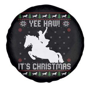 Yee Haw It Is Christmas Spare Tire Cover Funny Ugly Xmas Rodeo Gift For Cowgirl TS12 Print Your Wear
