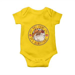 Yee Haw It Is Christmas Baby Onesie Funny Black Santa Cowboy TS12 Daisy Print Your Wear