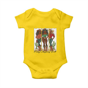 Merry Christmas Y'all Baby Onesie Funny Western Holiday Gift For Cowgirl TS12 Daisy Print Your Wear