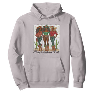 Merry Christmas Y'all Hoodie Funny Western Holiday Gift For Cowgirl TS12 Ice Gray Print Your Wear