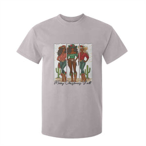 Merry Christmas Y'all T Shirt For Kid Funny Western Holiday Gift For Cowgirl TS12 Ice Gray Print Your Wear