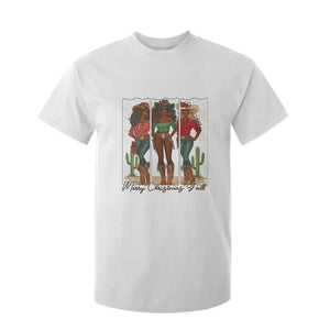 Merry Christmas Y'all T Shirt For Kid Funny Western Holiday Gift For Cowgirl TS12 White Print Your Wear