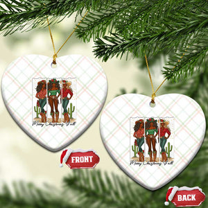 Merry Christmas Y'all Ceramic Ornament Funny Western Holiday Gift For Cowgirl TS12 Print Your Wear