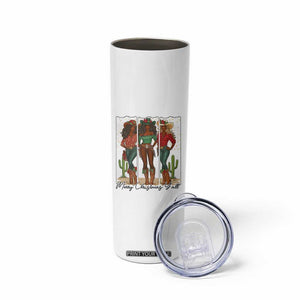 Merry Christmas Y'all Skinny Tumbler Funny Western Holiday Gift For Cowgirl TS12 Print Your Wear
