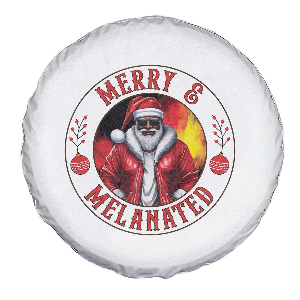 Black Santa Merry And Melanated Spare Tire Cover Christmas Holiday Gift TS12 Print Your Wear